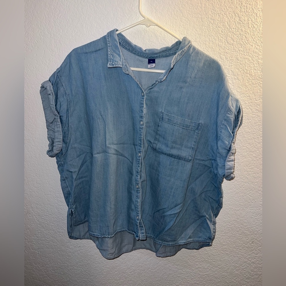 Old Navy Light Blue Button Down Shirt